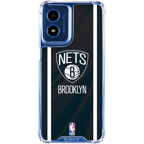NBA Brooklyn Nets Jersey Moto G 5G (2024) Clear Case